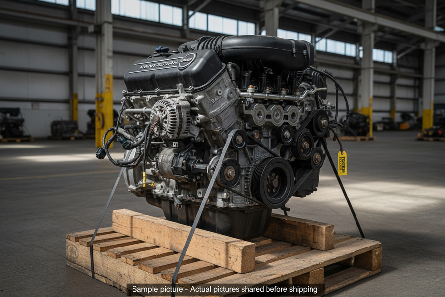 Used Engine - 2014 Jeep Grand Cherokee Engine 3.0L, gasoline (VIN 8, 8th digit) (Representative image. Actual product may vary.)